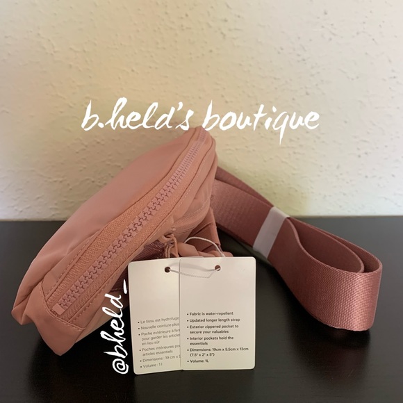 lululemon Everywhere Belt Bag *Extended Strap Pink Pastel OS Brand New NWT - Picture 5 of 14